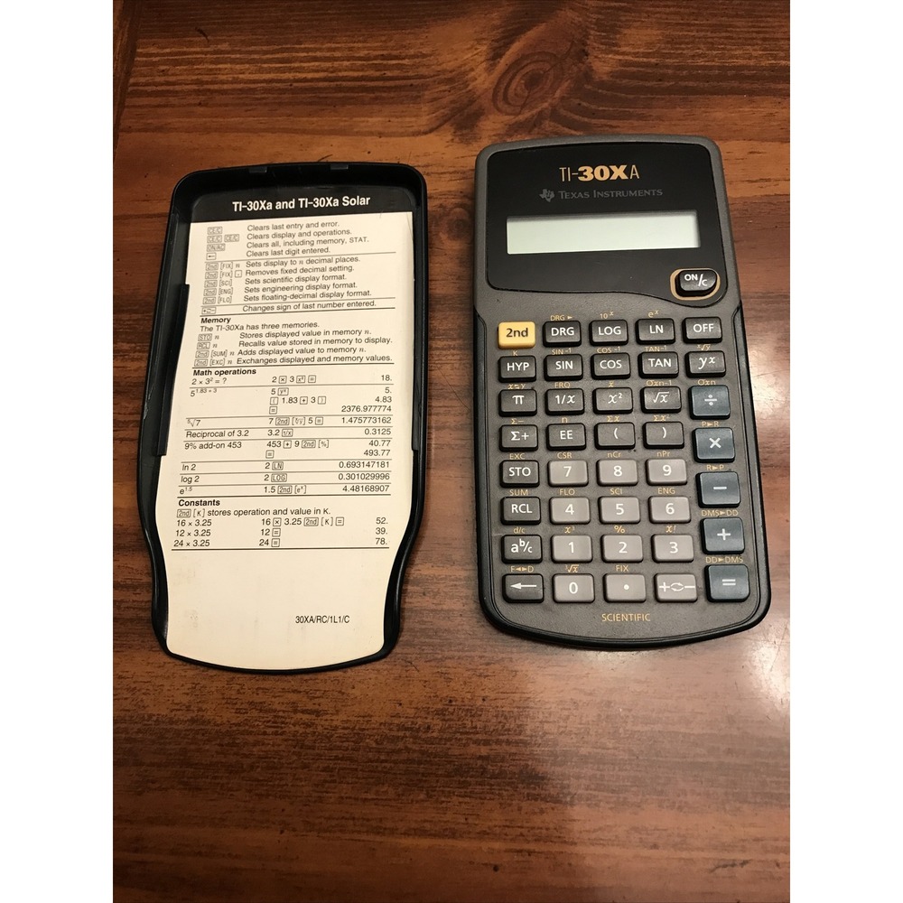 Texas Instruments TI-30XA Scientific Calculator‎  With Case